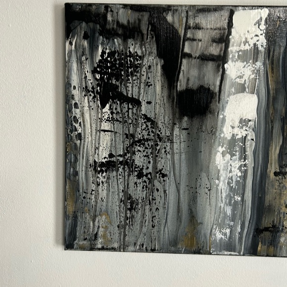 Original Abstract Painting Canvas Acrylic Mixed Media Signed Titled Wicked Spell - Picture 3 of 13